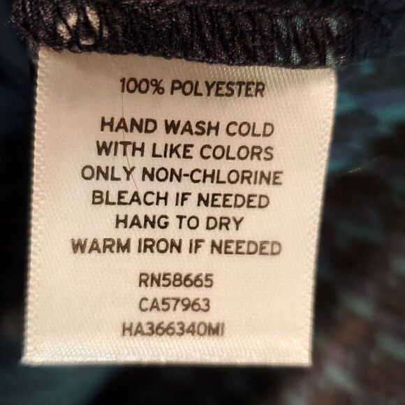 Halogen mixed print polyester sleeveless blouse NWT - Picture 7 of 11